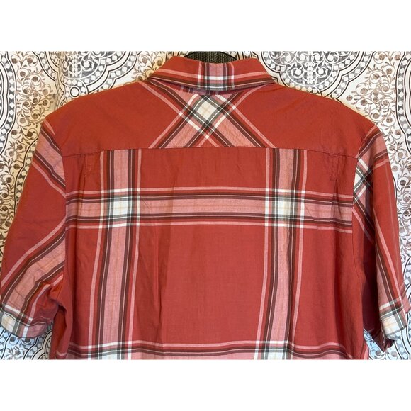 Volcom Mens Classic Fit Plaid Short Sleeve Button-Up Shirt Size M - Picture 5 of 10